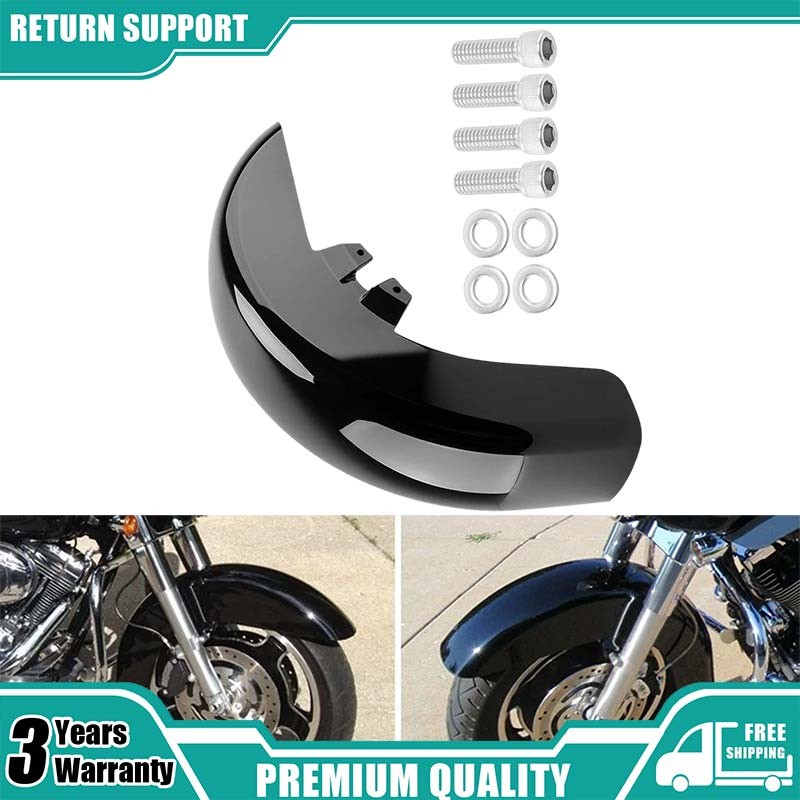 Black Front Fender For Harley Touring Electra Glide Road King 1989-2013 NEW