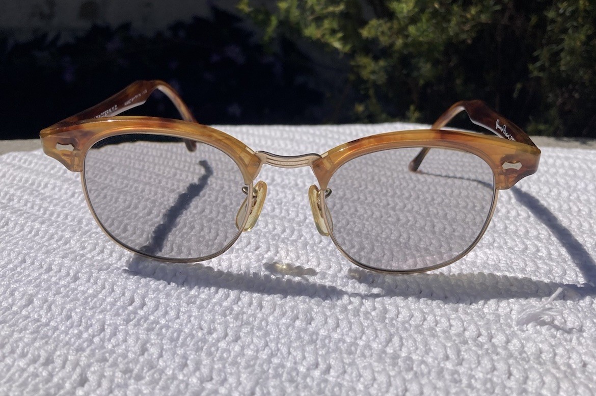 Vintage  Shady Character James Dean Eyewear Executive/Clubmaster Sunglasses.