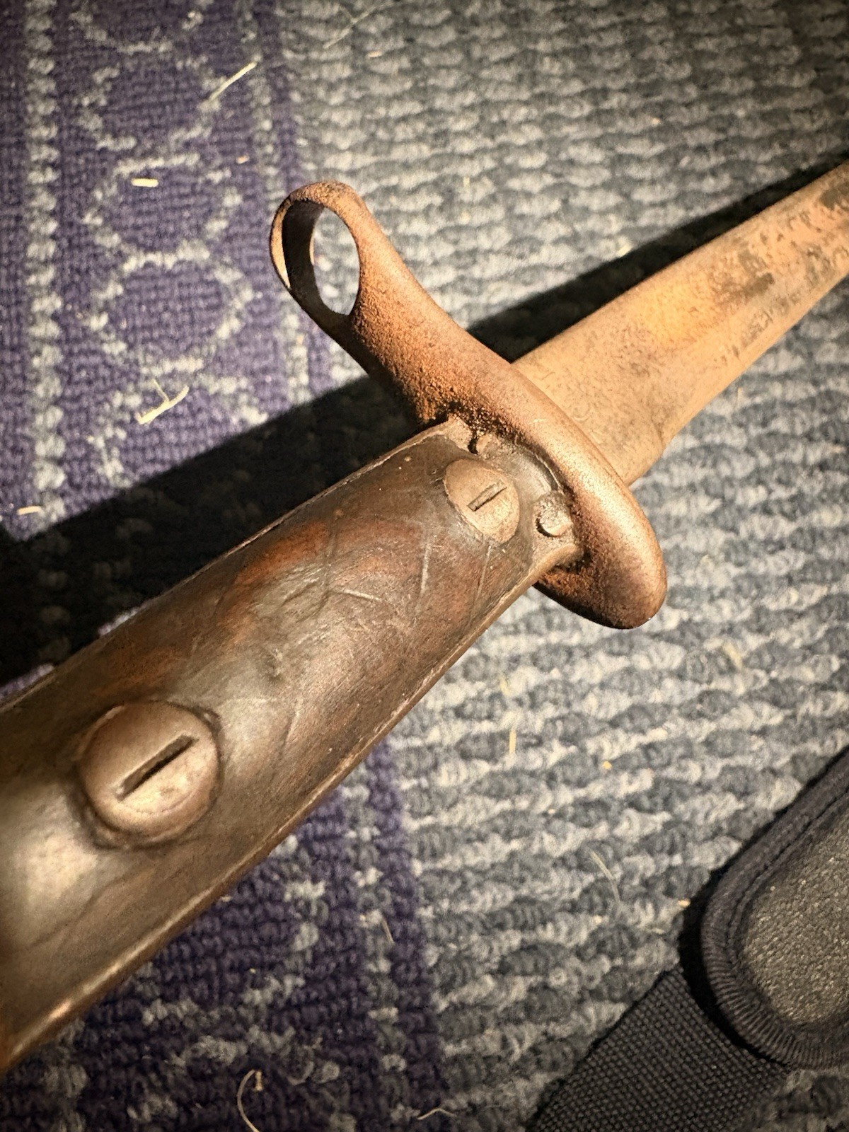 WWI Era US M1917 / British P1913 Bayonet 17” Blade Wood Grips Original Antique WWI Era US M1917 / British P1913 Bayonet 17” Blade Wood Grips Original Antique