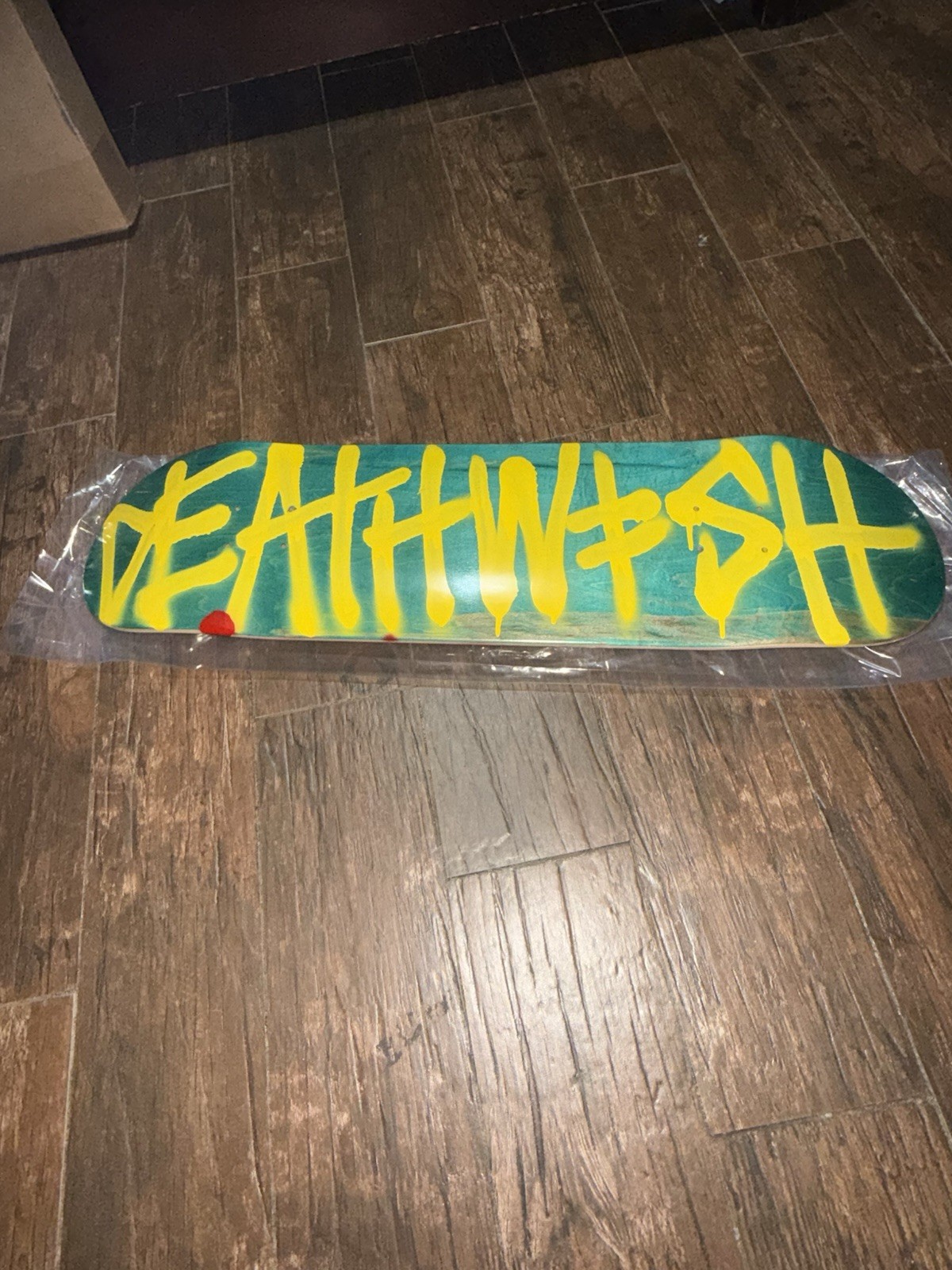 Deathwish Erik Ellington Hand Sprayed Skateboard Deck 8.38 Rare 1 of 20