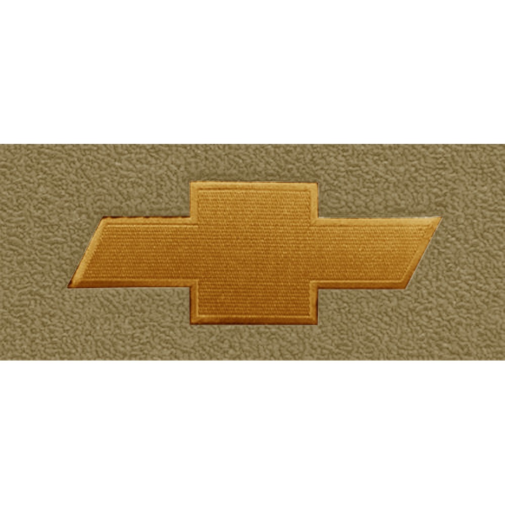 ACC Carpets Floor Mat Loop Sandalwood With Metallic Gold Bowtie Logo Pair Che...