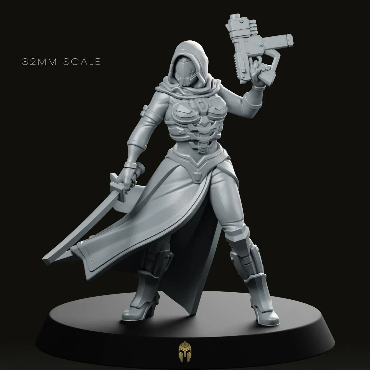 Mariya Cyberpunk Miniature Miniature 28mm & 32mm Unpainted Resin