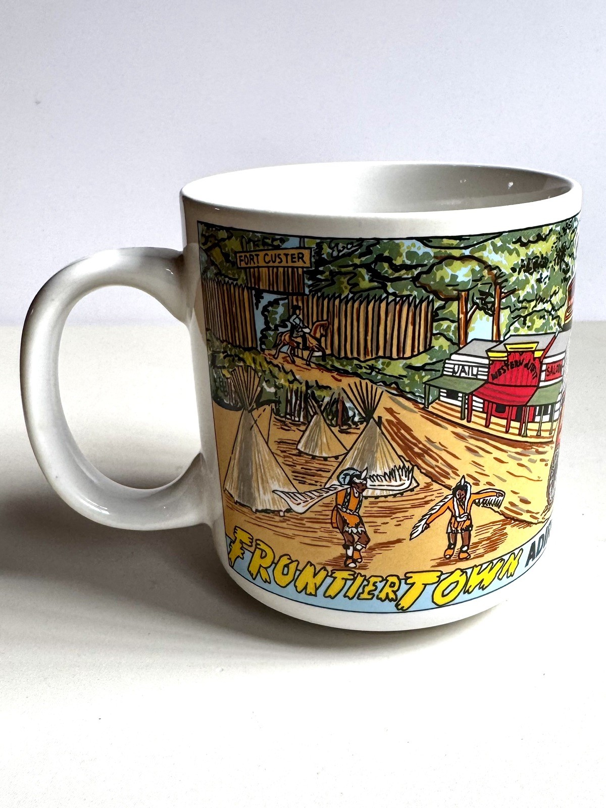 Frontier Town Adirondack Mountains New York Souvenir Coffee Mug Vintage Closed Frontier Town Adirondack Mountains New York Souvenir Coffee Mug Vintage Closed