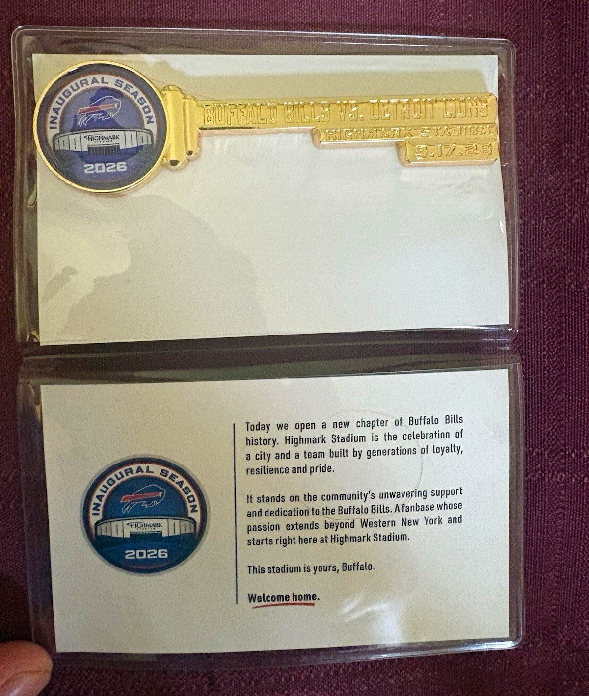 Buffalo Bills Inaugural Season 2026 Highmark Stadium Key NFL Football Buffalo Bills Inaugural Season 2026 Highmark Stadium Key NFL Football