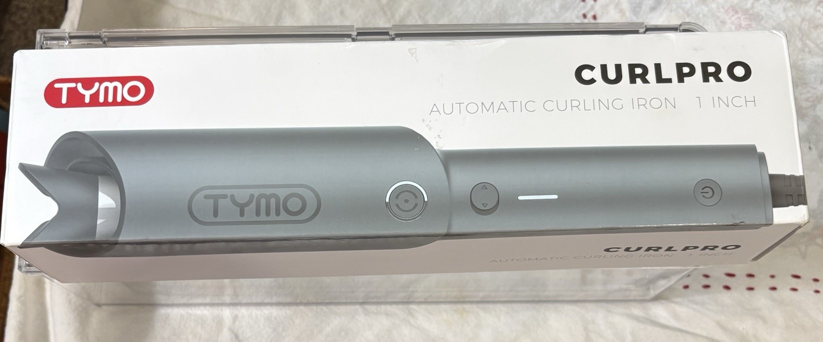 TYMO CURLPRO Automatic Curling Iron 1in Ceramic Barrel Electric Gray