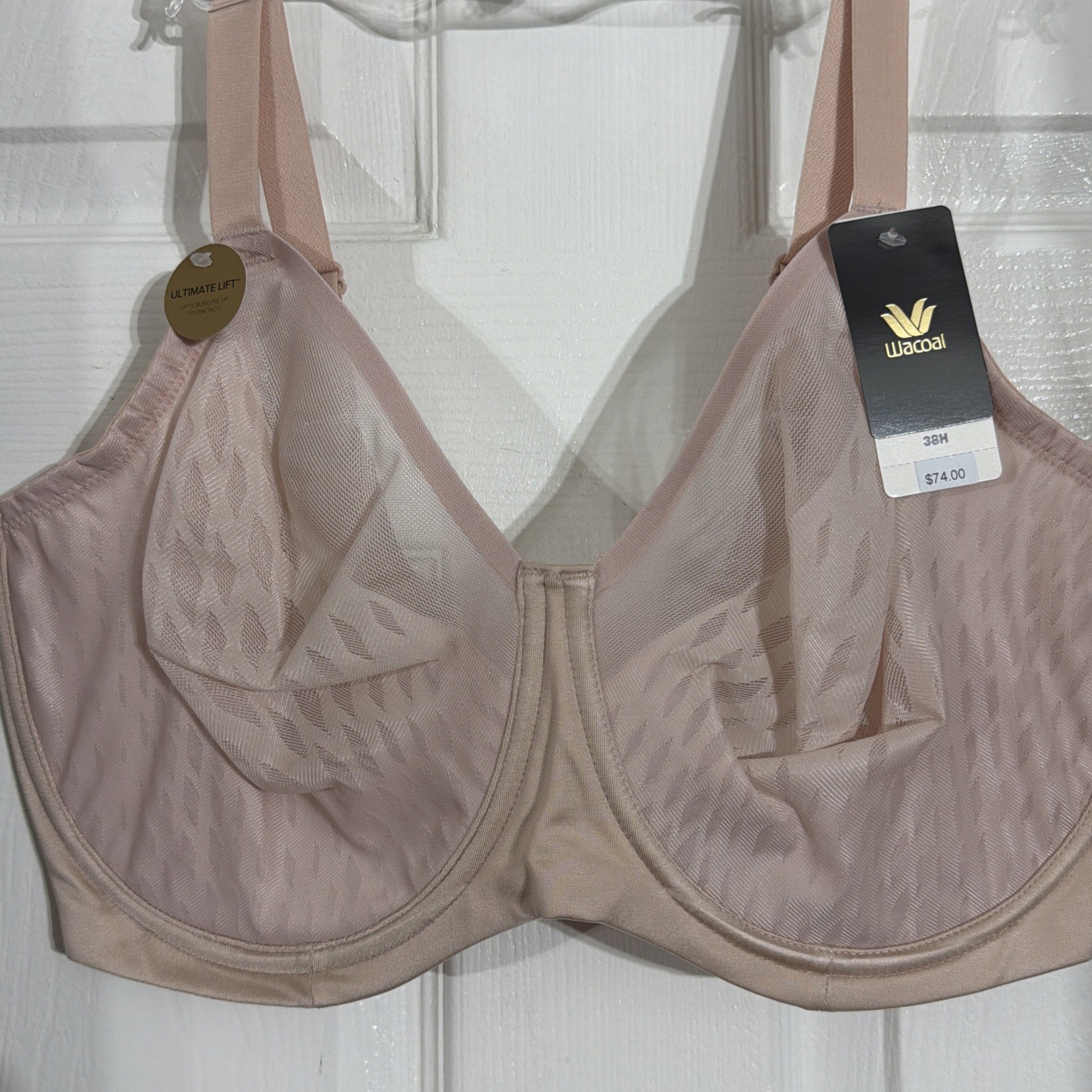 Wacoal Elevated Allure Underwire Bra, Rose Dust, Size 38H NEW Wacoal Elevated Allure Underwire Bra, Rose Dust, Size 38H NEW