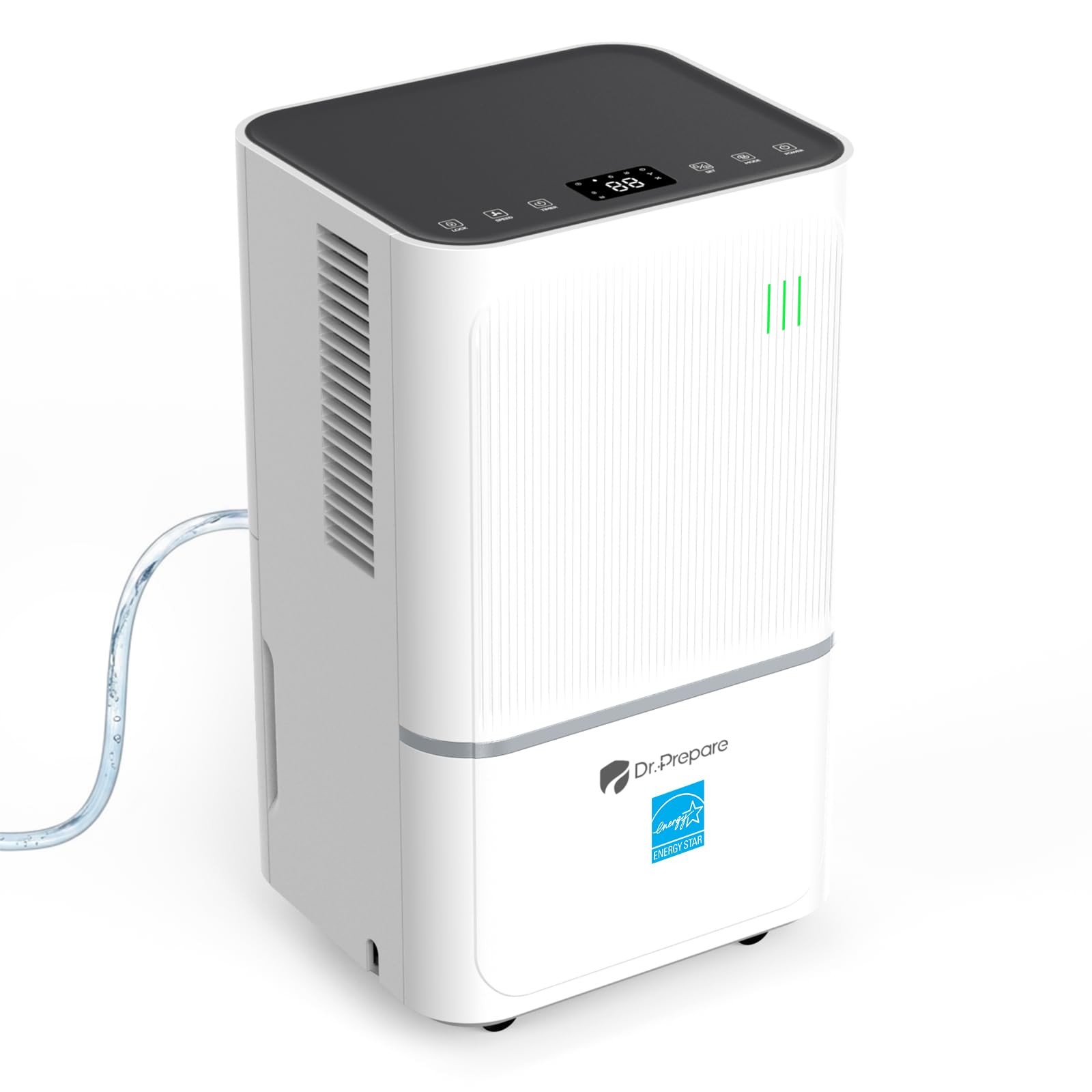 DR.PREPARE 2600 Sq.Ft Energy Star Dehumidifier, Max 38 Pints, Dehumidifier fo...