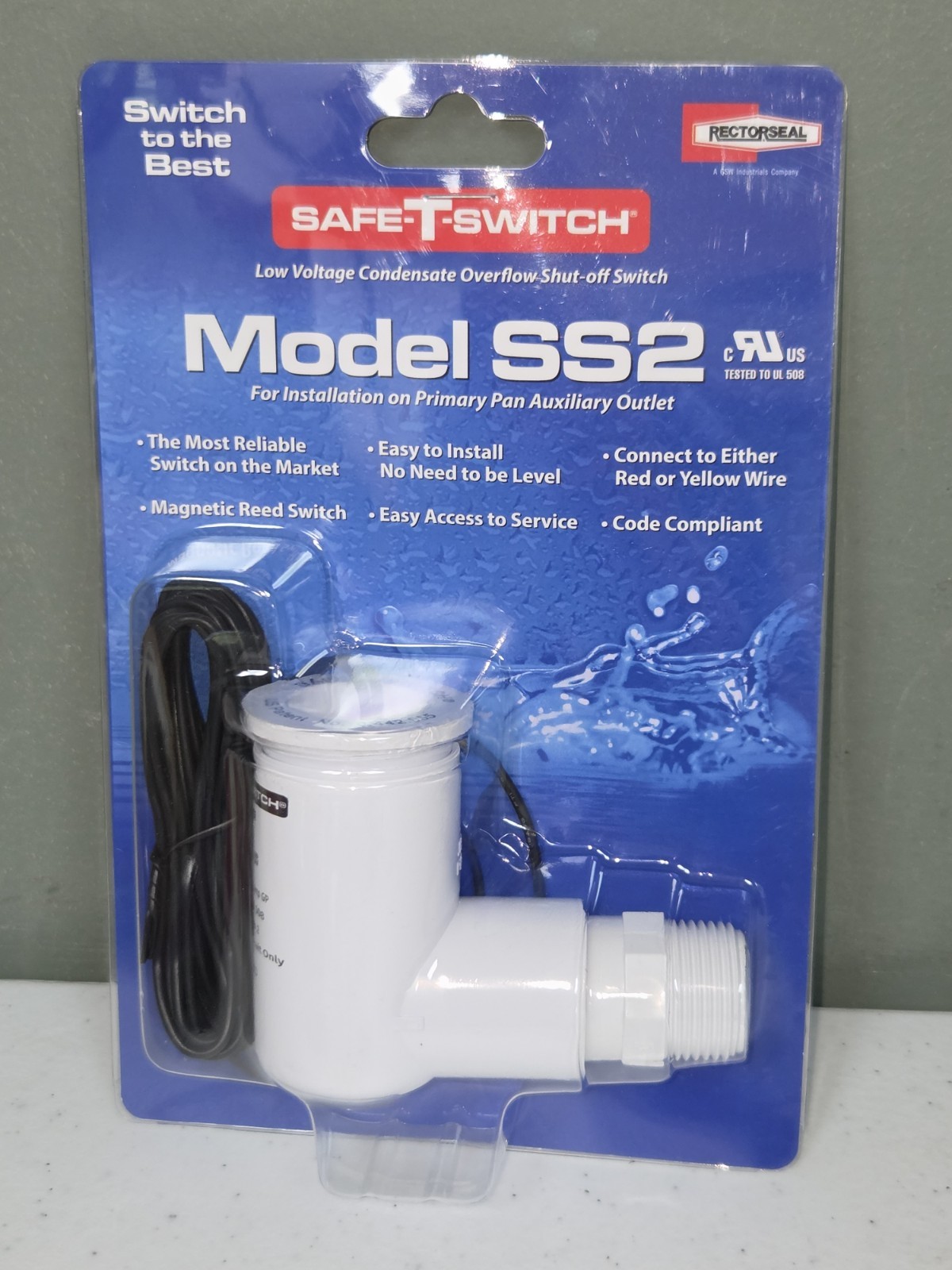 New RectorSeal Safe-T-Switch Model SS2 Condensate Overflow Shut-Off Switch 