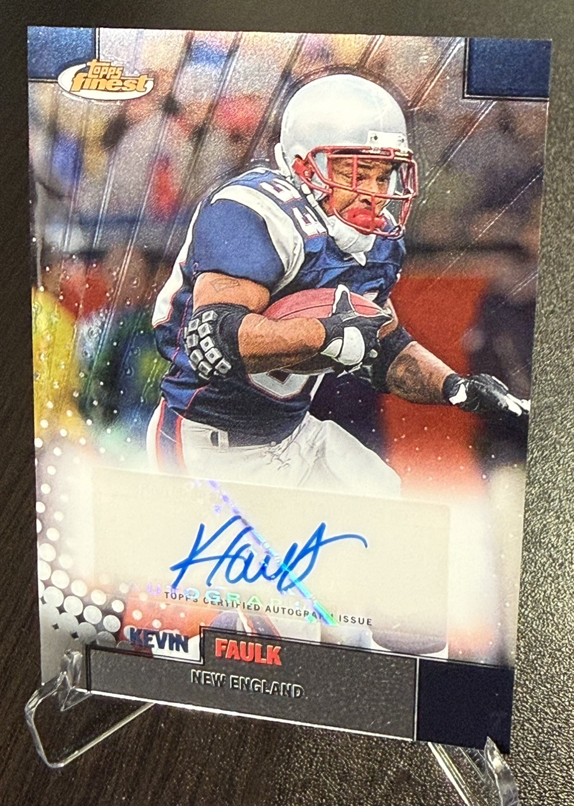 2024 Topps Finest - Flashback Autographs Kevin Faulk #FBA-KF (AU) Patriots