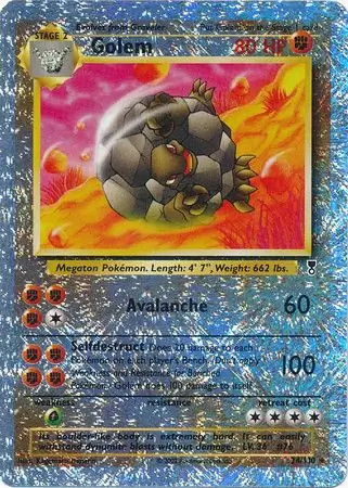 Golem - 24/110 - Pokemon Legendary Collection Reverse Holo Rare Card WOTC HP