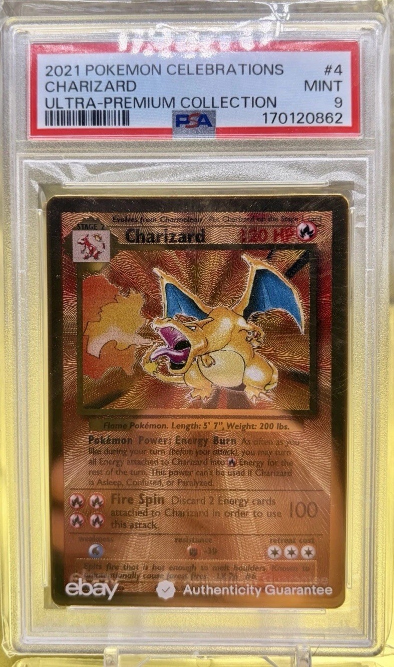 2021 POKEMON CELEBRATIONS ULTRA-PREMIUM COLLECTION #4 CHARIZARD PSA 9 2021 POKEMON CELEBRATIONS ULTRA-PREMIUM COLLECTION #4 CHARIZARD PSA 9