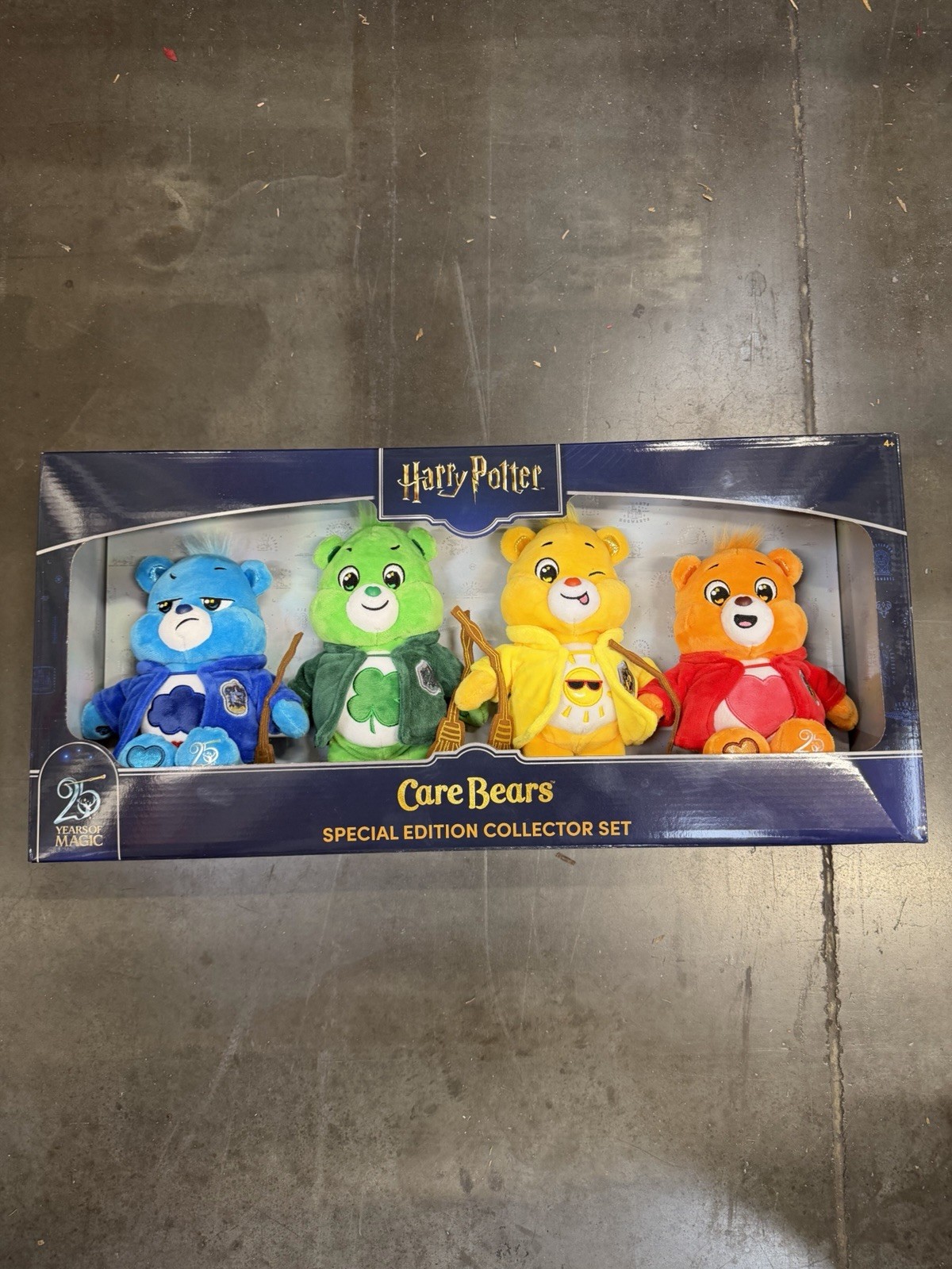 Harry Potter x Care Bears Special Edition Collector Set 4 Pack Plush Hogwarts NW