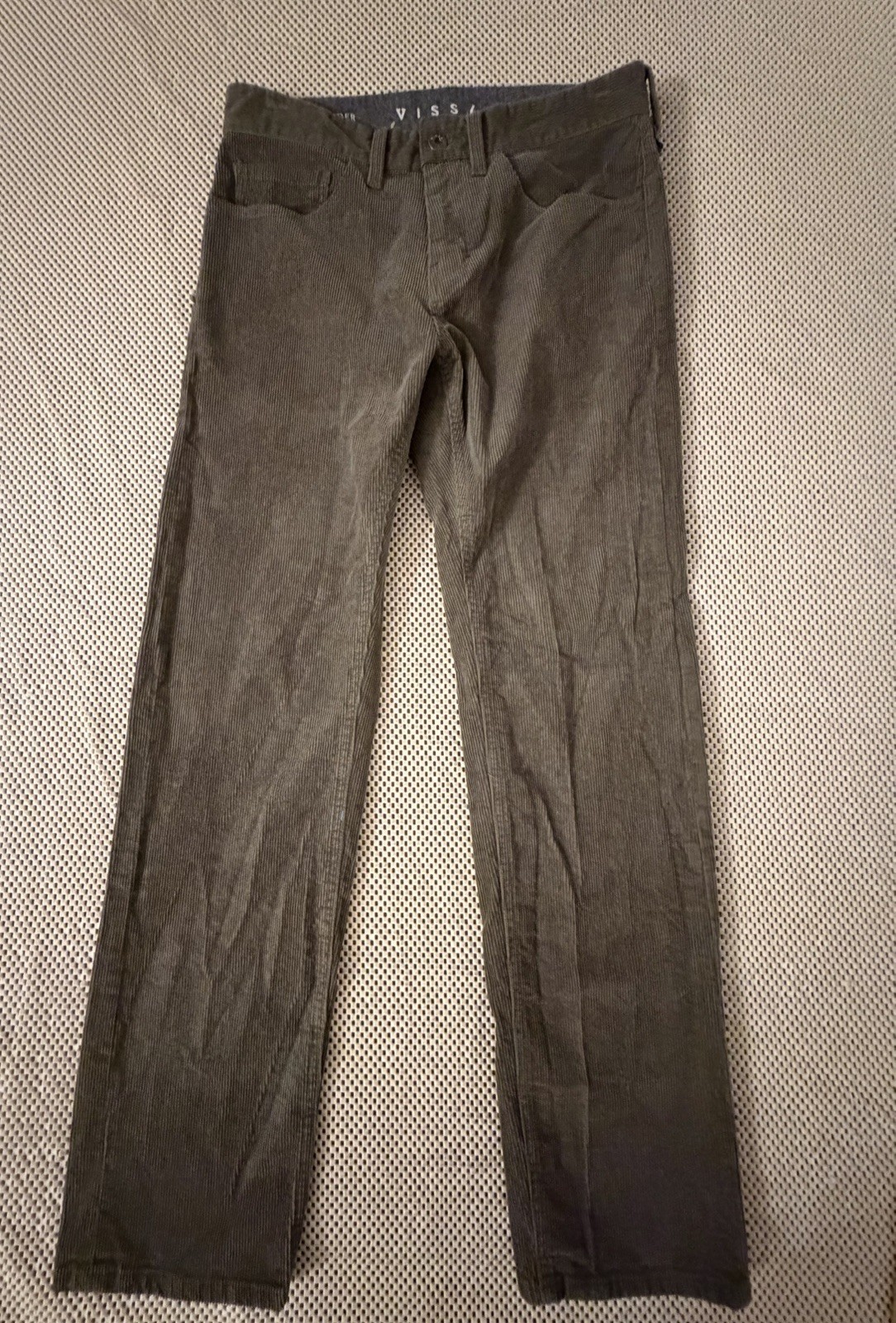 Vissla Corduroy Pants Jeans Men Sz 28 Border Straight Leg Casual Stretch Brown Vissla Corduroy Pants Jeans Men Sz 28 Border Straight Leg Casual Stretch Brown