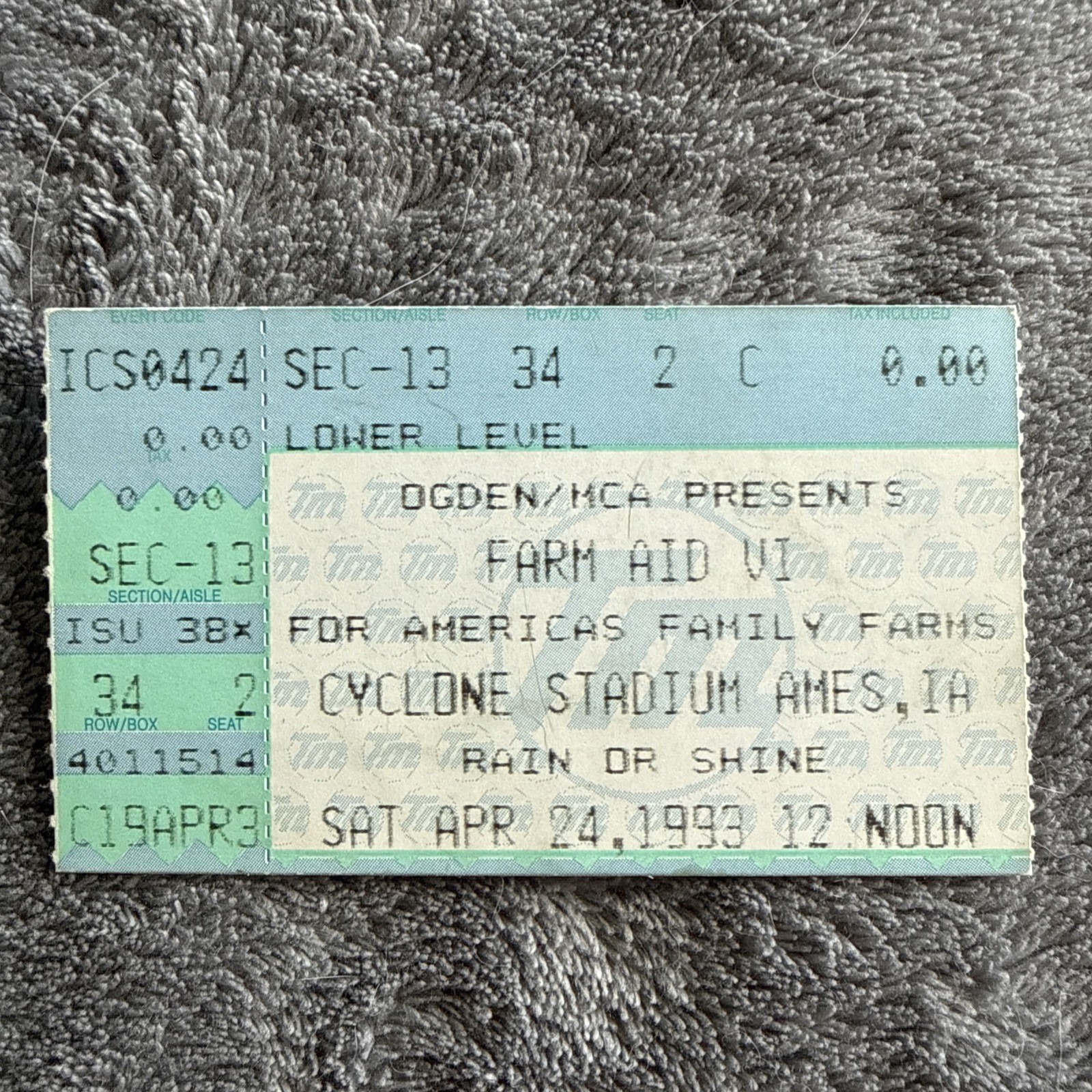 FARM AID VI - 04/24/1993 - Ames, IA FARM AID VI - 04/24/1993 - Ames, IA