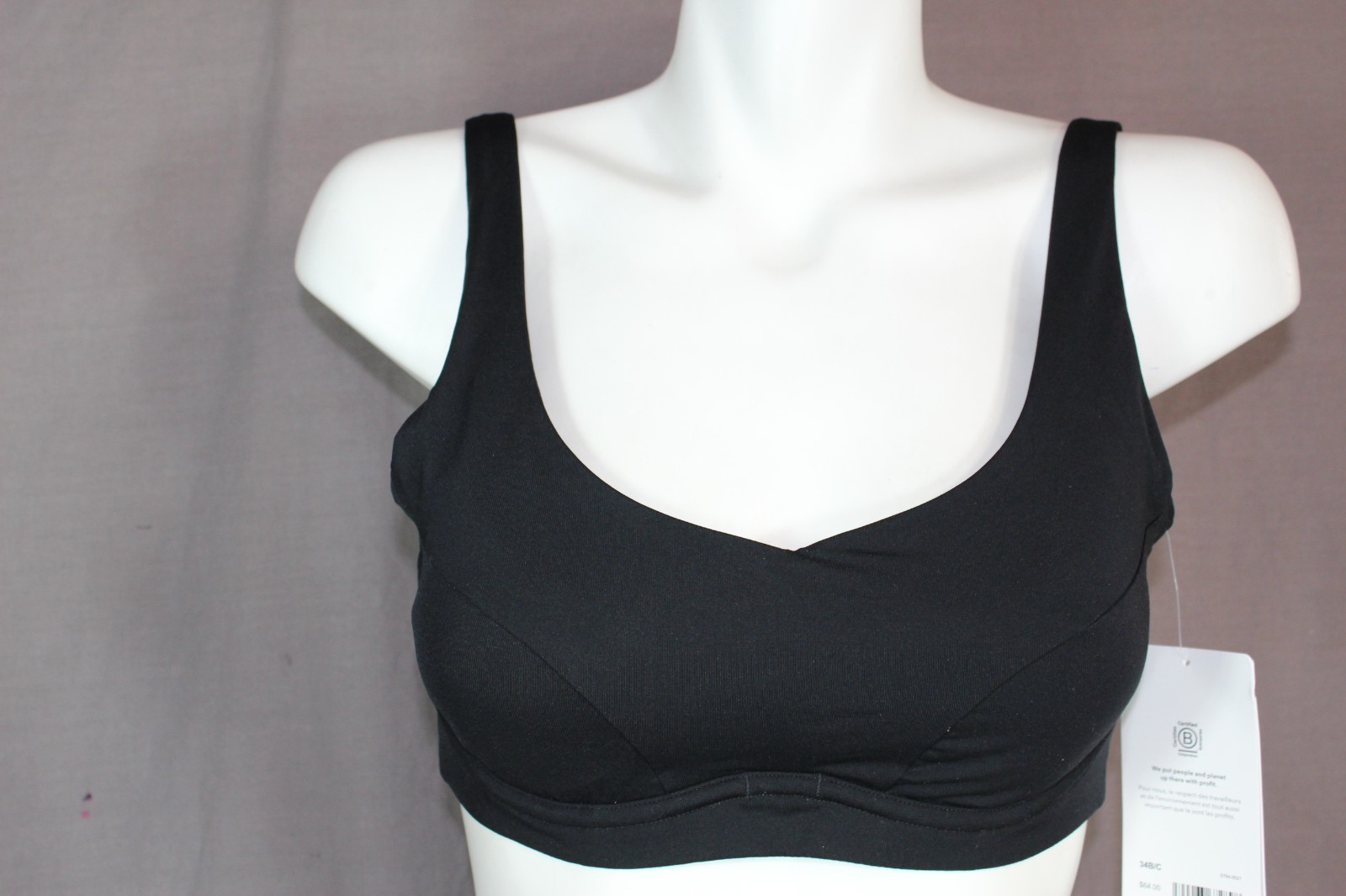 NWT Athleta Bondi Bra Cup Swim Bikini Top size 34B/C black