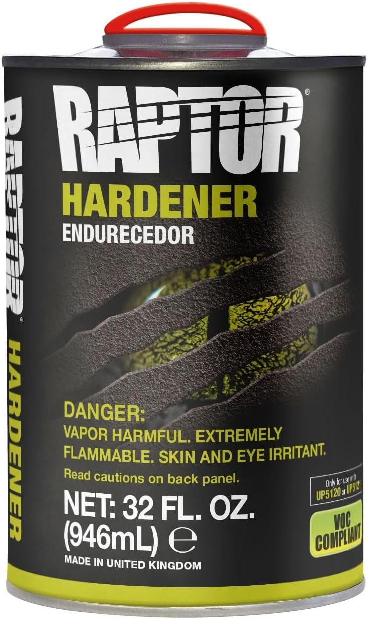 UPOL 826 Raptor 1 Liter Standard Hardener - Waterproof & UV Resistant, Tintable