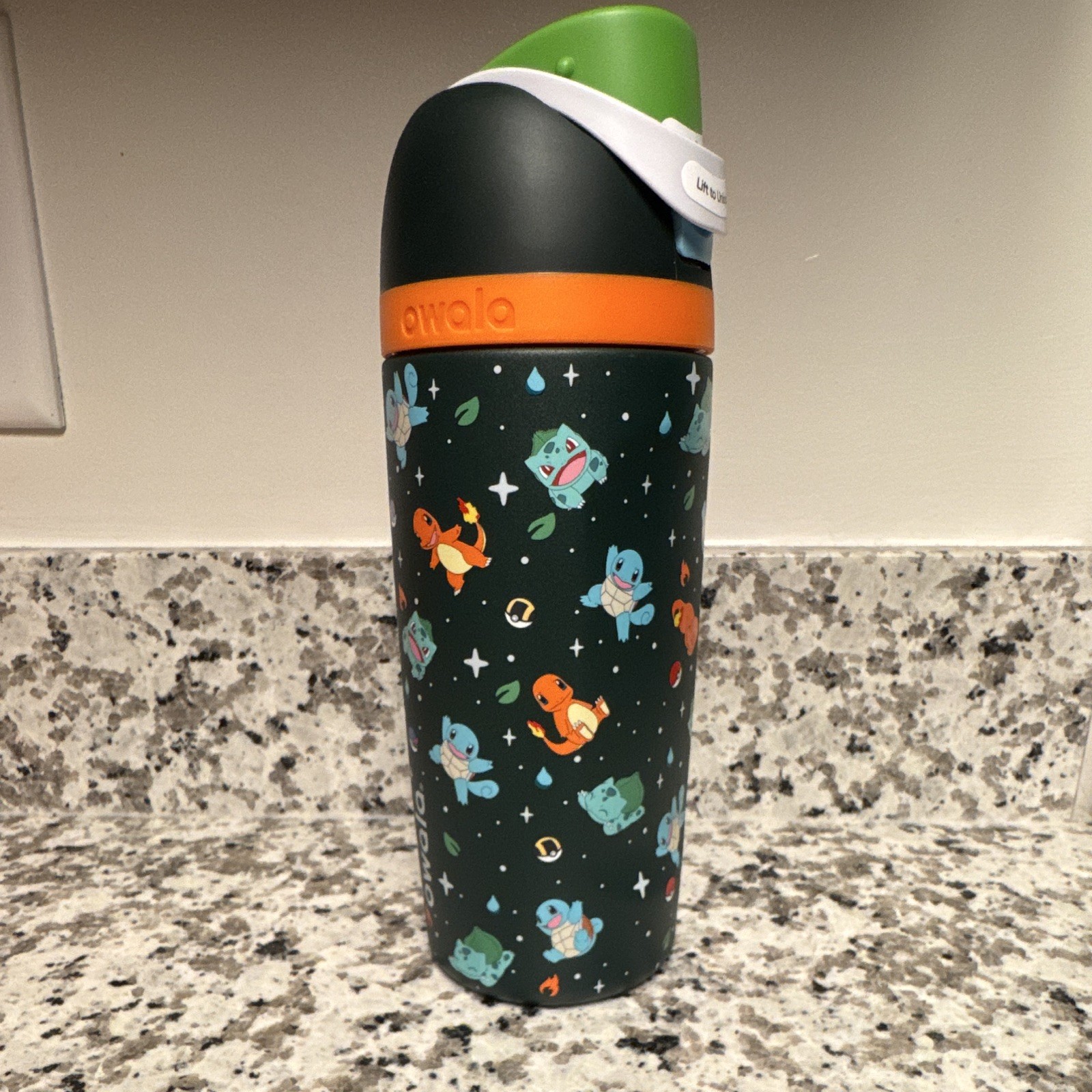 Pokémon x Owala FreeSip 16 oz Kanto Starters Stainless Steel Water Bottle