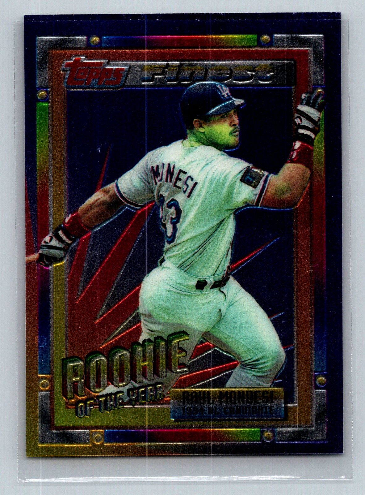 1994 Topps Finest Finest First Half Refractor #4 RAUL MONDESI