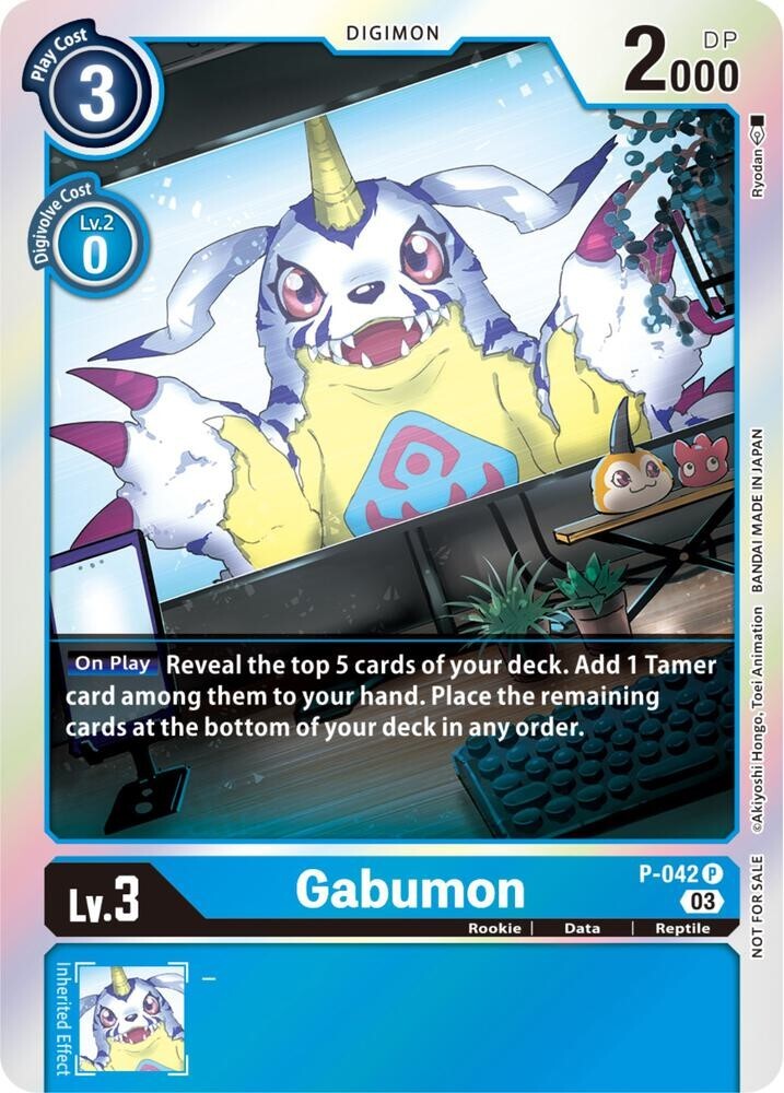 Gabumon Foil - P-042 NM - Digimon TCG
