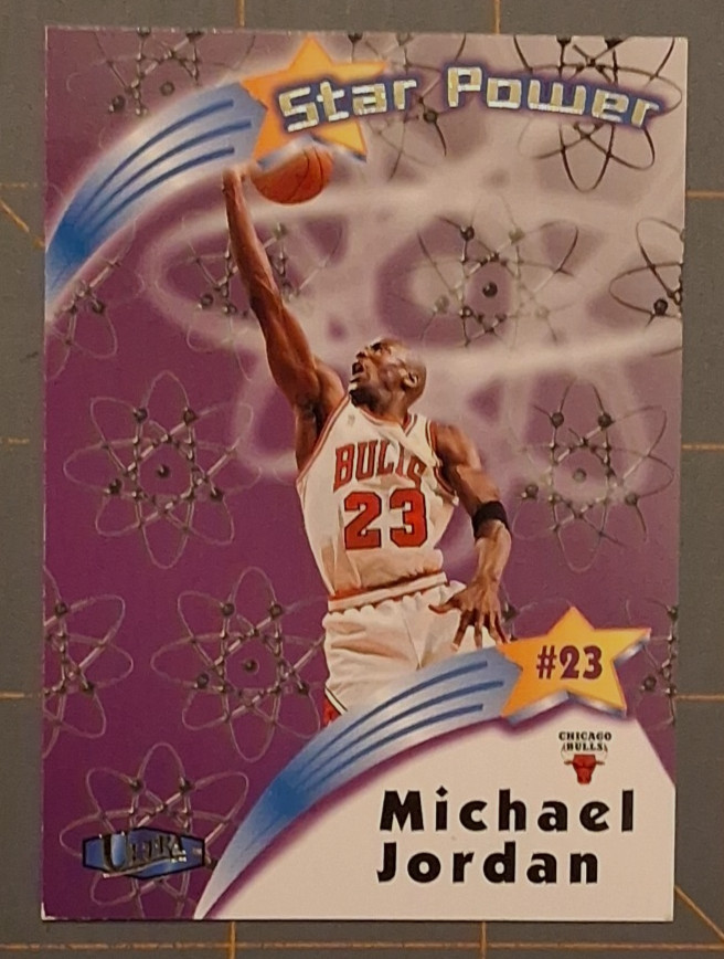 1997-1998 Fleer Ultra Michael Jordan Star Power Basketball Card 1997-1998 Fleer Ultra Michael Jordan Star Power Basketball Card