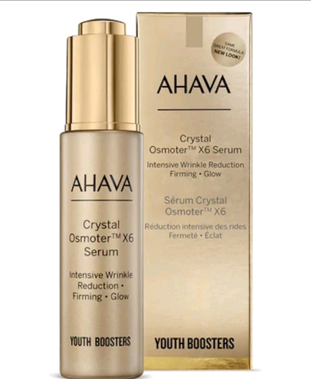 Ahava Dead Sea Crystal Osmoter X6 Facial Serum 1oz/30ml Wrinkle Reduction NIB