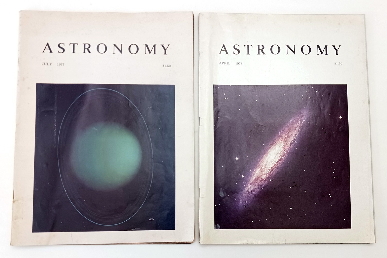 Two Astronomy Magazines July 1977 & April 1978