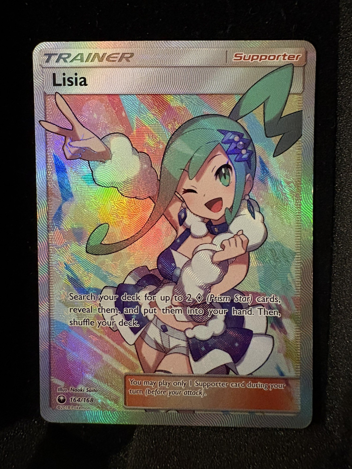 Lisia 164/168 Holo Ultra Rare Celestial Storm MP Pokemon Cards Lisia 164/168 Holo Ultra Rare Celestial Storm MP Pokemon Cards