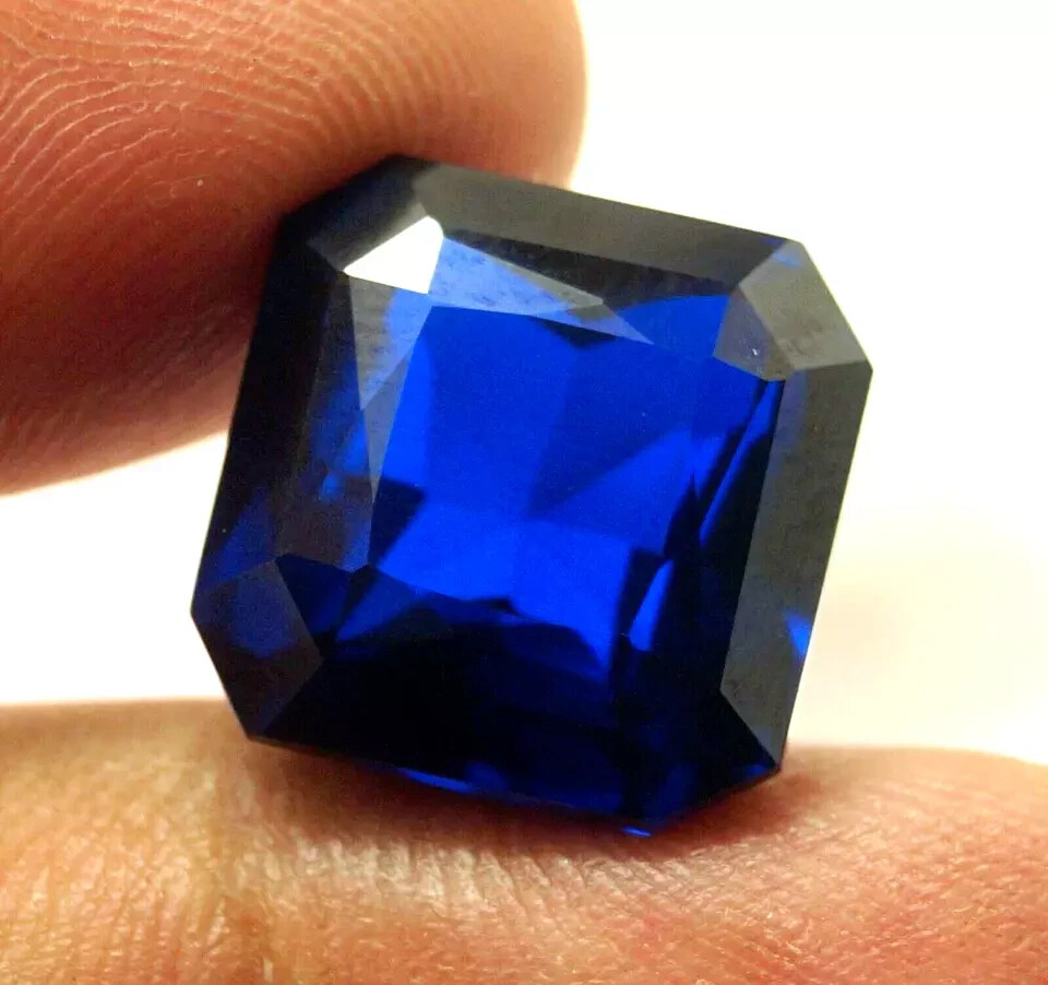 4.3 CT NATURAL Royal Blue Sapphire Asscher Cut FLAWLESS Certified Gemstone