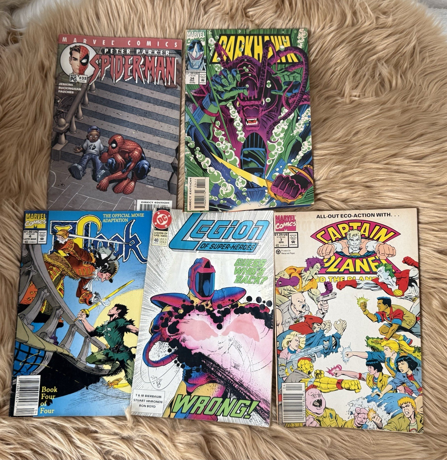 5 Vintage Comic Books Regular Size 5 Vintage Comic Books Regular Size