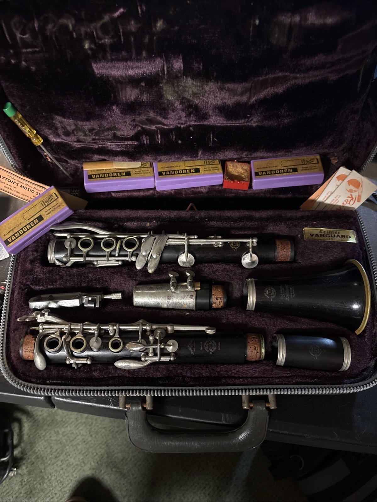 Vintage Selmer Series 9 Serial number W6679 Black Wood Clarinet W/Case
