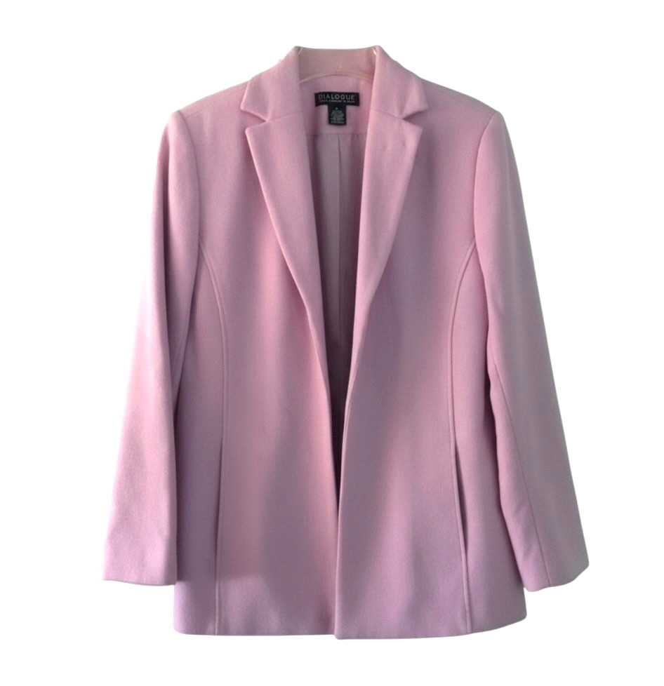 NWT Dialogue QVC Jacket WOOL/CASHMERE BLEND Lilac Pink/Purple Pockets 24 PLUS NWT Dialogue QVC Jacket WOOL/CASHMERE BLEND Lilac Pink/Purple Pockets 24 PLUS