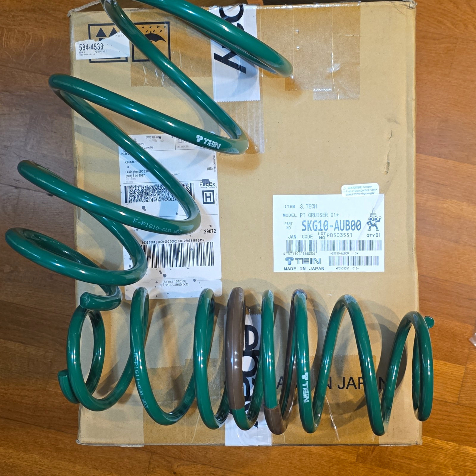 Tein SKG10-S3B00 S.Tech Lowering Springs for 2001-2006 Chrysler PT Cruiser 2.4L Tein SKG10-S3B00 S.Tech Lowering Springs for 2001-2006 Chrysler PT Cruiser 2.4L