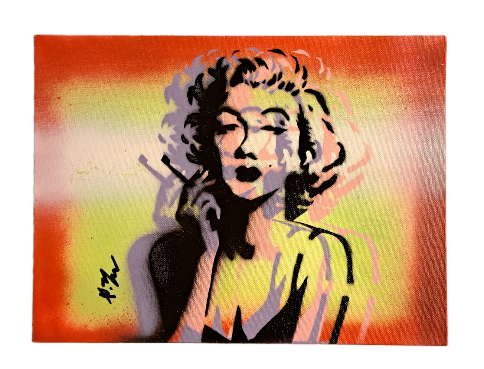 red green acrylic ink \