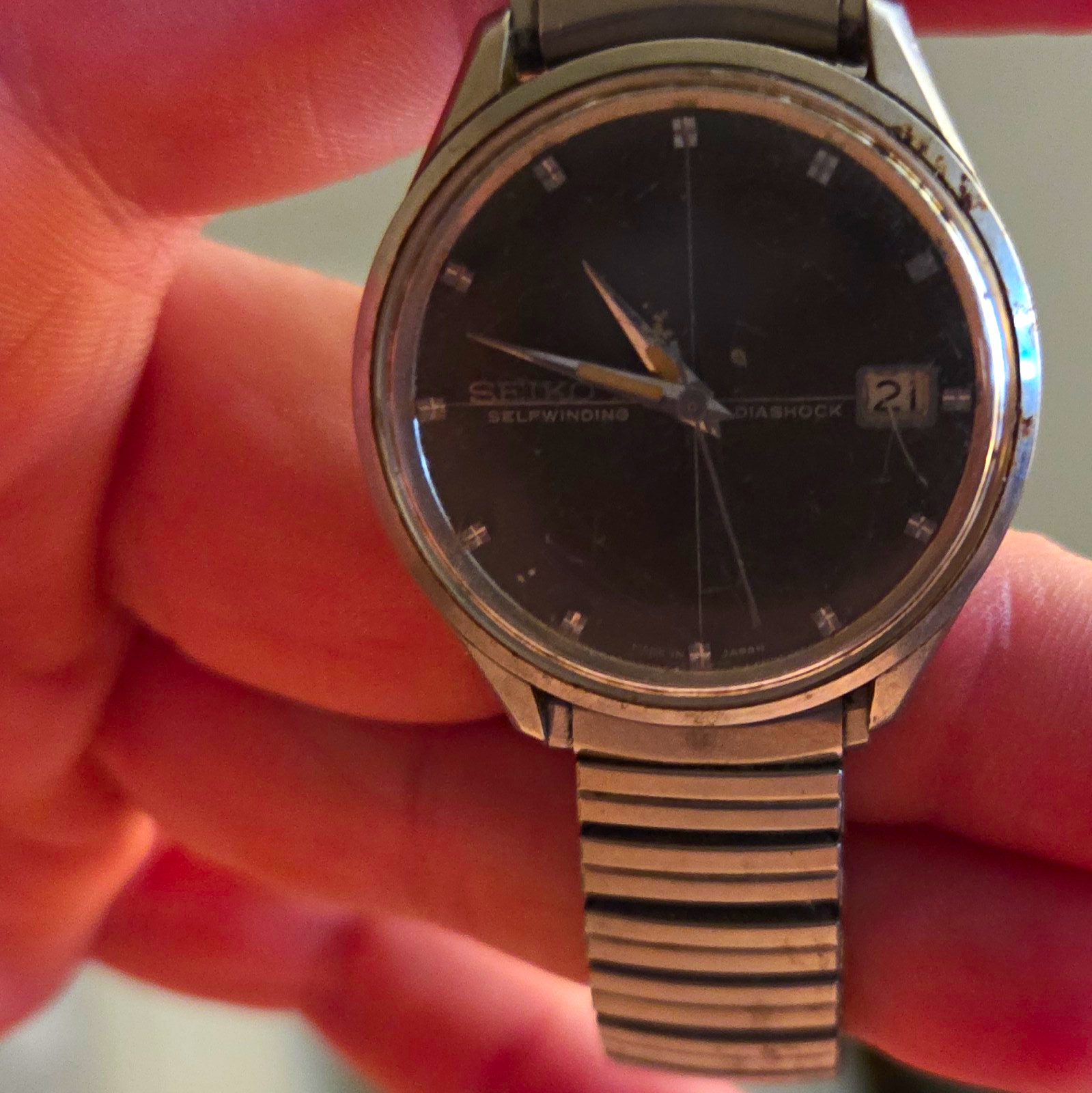 Vintage 1967 Seiko Sea Lion M55 Automatic Watch 72898 Crosshair Dial - RUNNING Vintage 1967 Seiko Sea Lion M55 Automatic Watch 72898 Crosshair Dial - RUNNING
