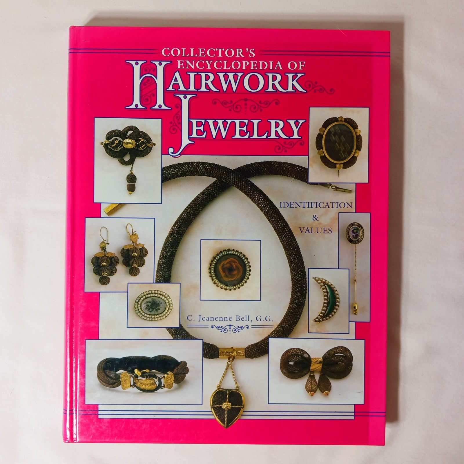 Collector\'s Encyclopedia of Hairwork Jewelry by C. Jeanenne Bell hc ID & Values
