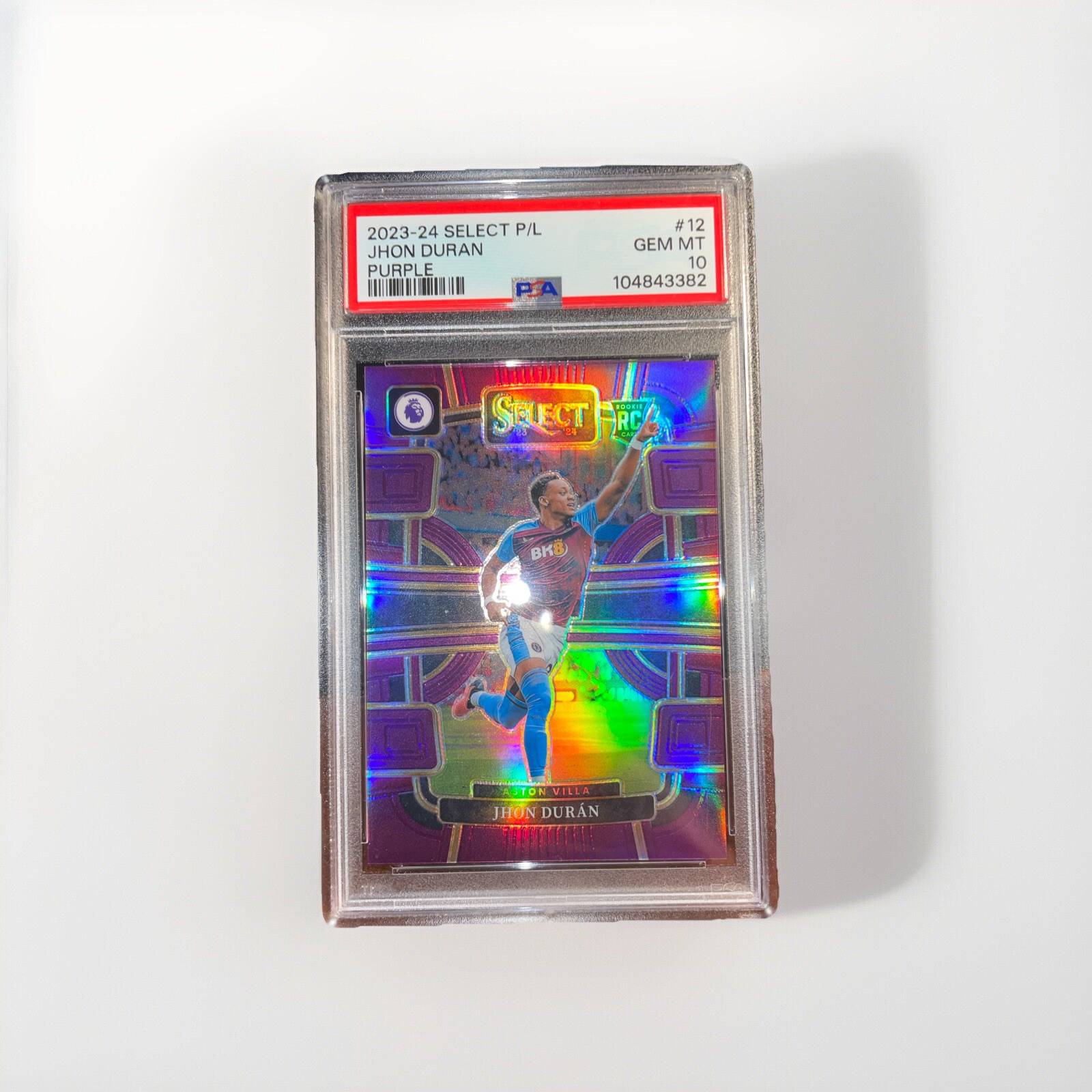 Jhon Duran Rookie 2023-24 Select P/L Gem Mint PSA 10 Ashton Villa 027/149
