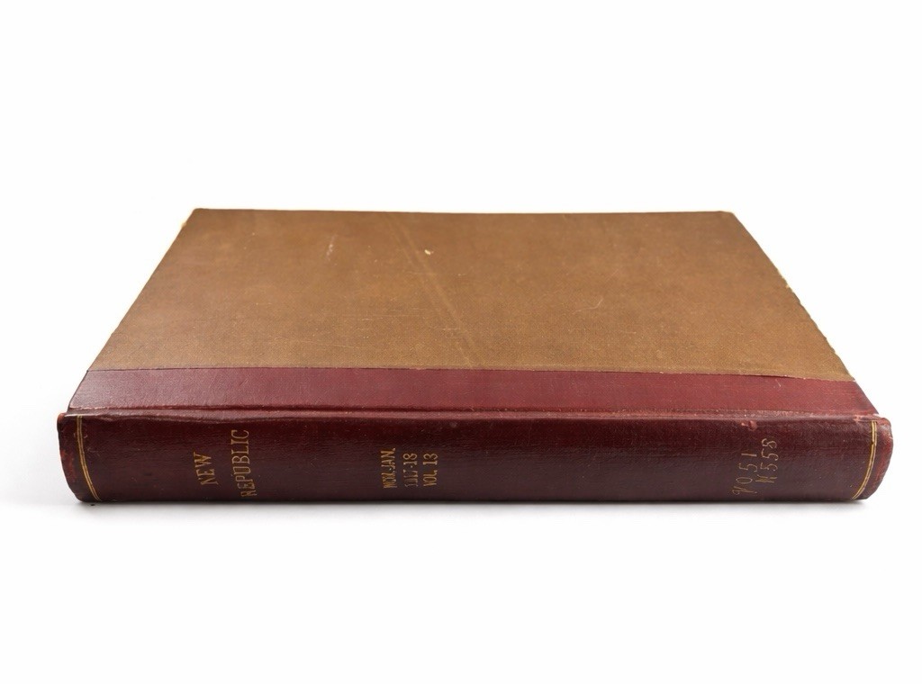 The New Republic Vol XIII 1917-1918 Bound Journal WWI Era Sacramento Library