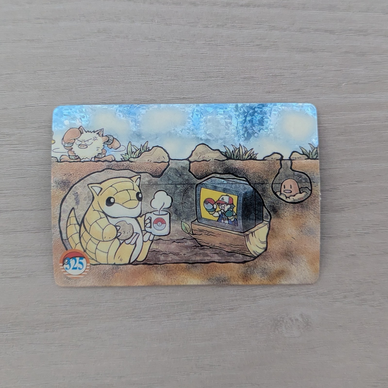 Pokemon Sandshrew Diglett Primeape Prism Holo Vintage Vending Sticker Pokemon Sandshrew Diglett Primeape Prism Holo Vintage Vending Sticker