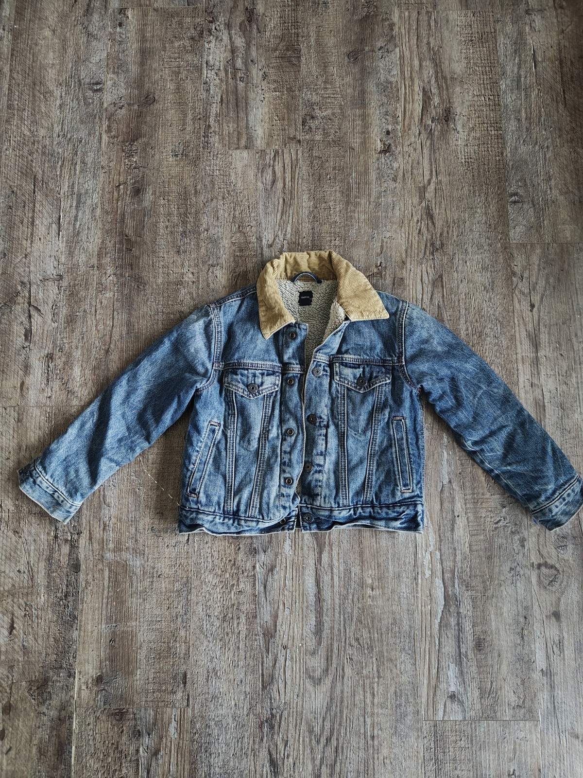 Gap Kids Small Denim Sherpa Fleece Lined Denim Childrens Jacket Winter Autumn