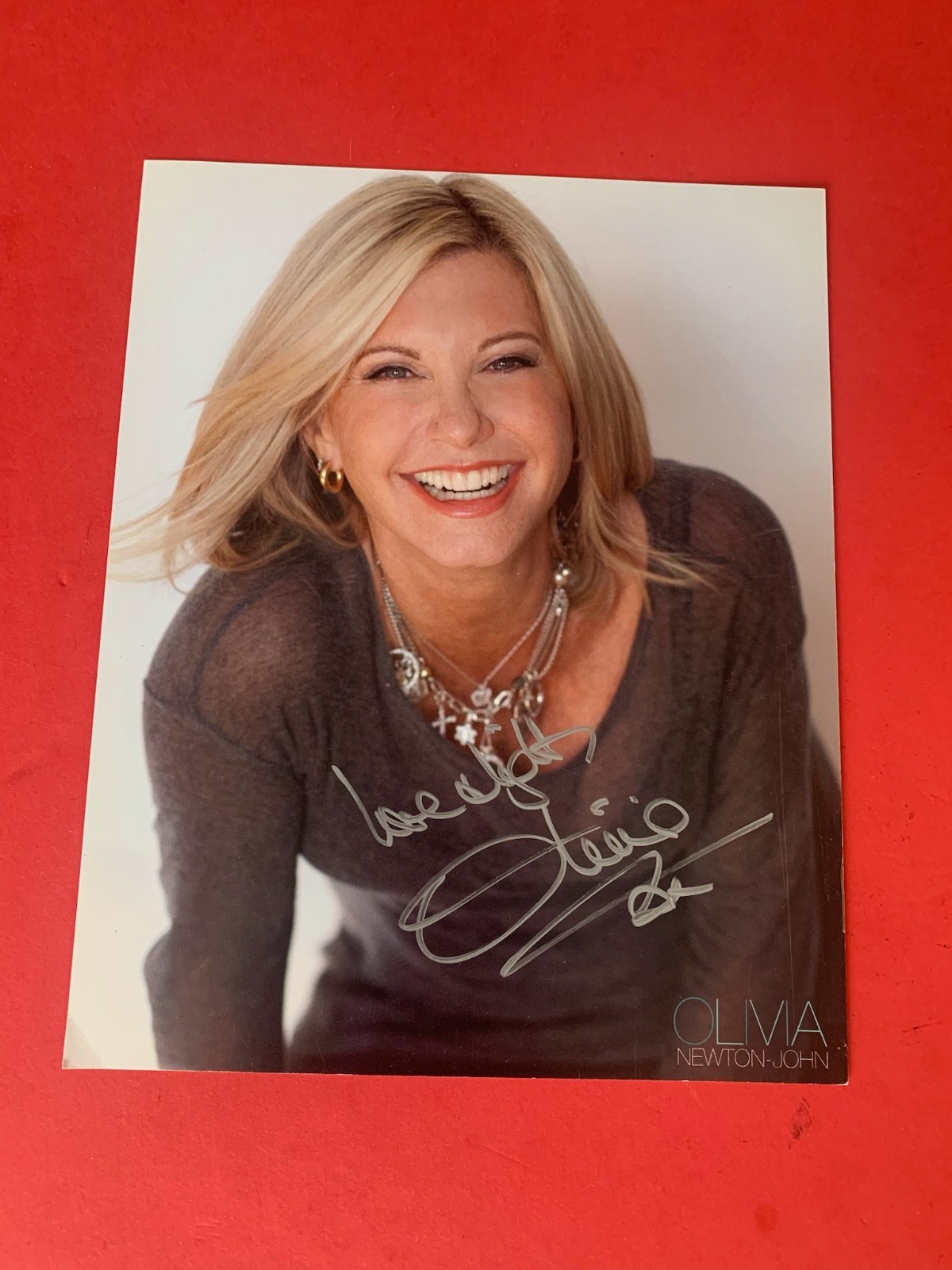 Olivia Newton-John Hand Signed 8 x 10 Publicity Photo