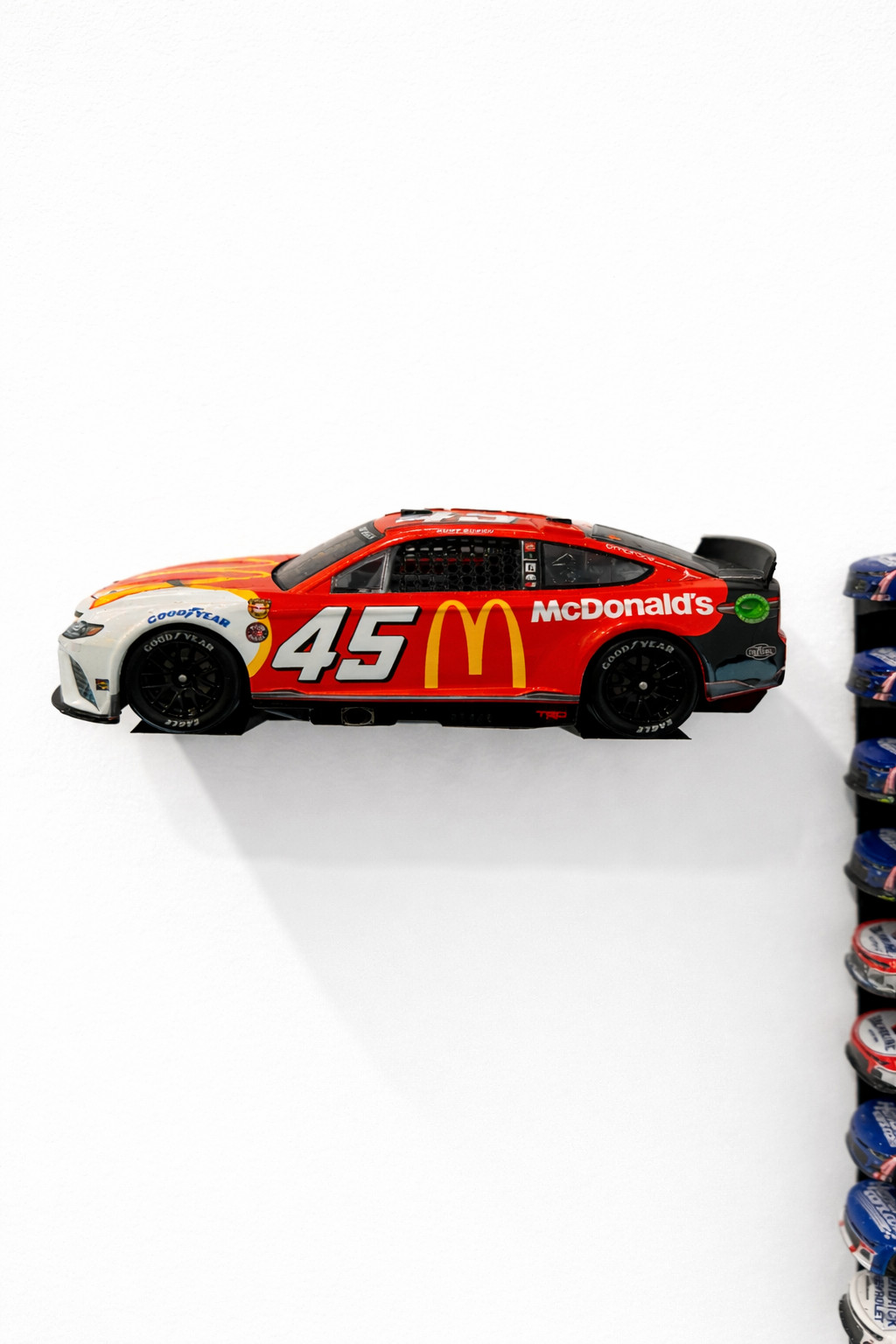 1:24 Scale NASCAR Diecast Wall Mount 1 Stack Display Stand