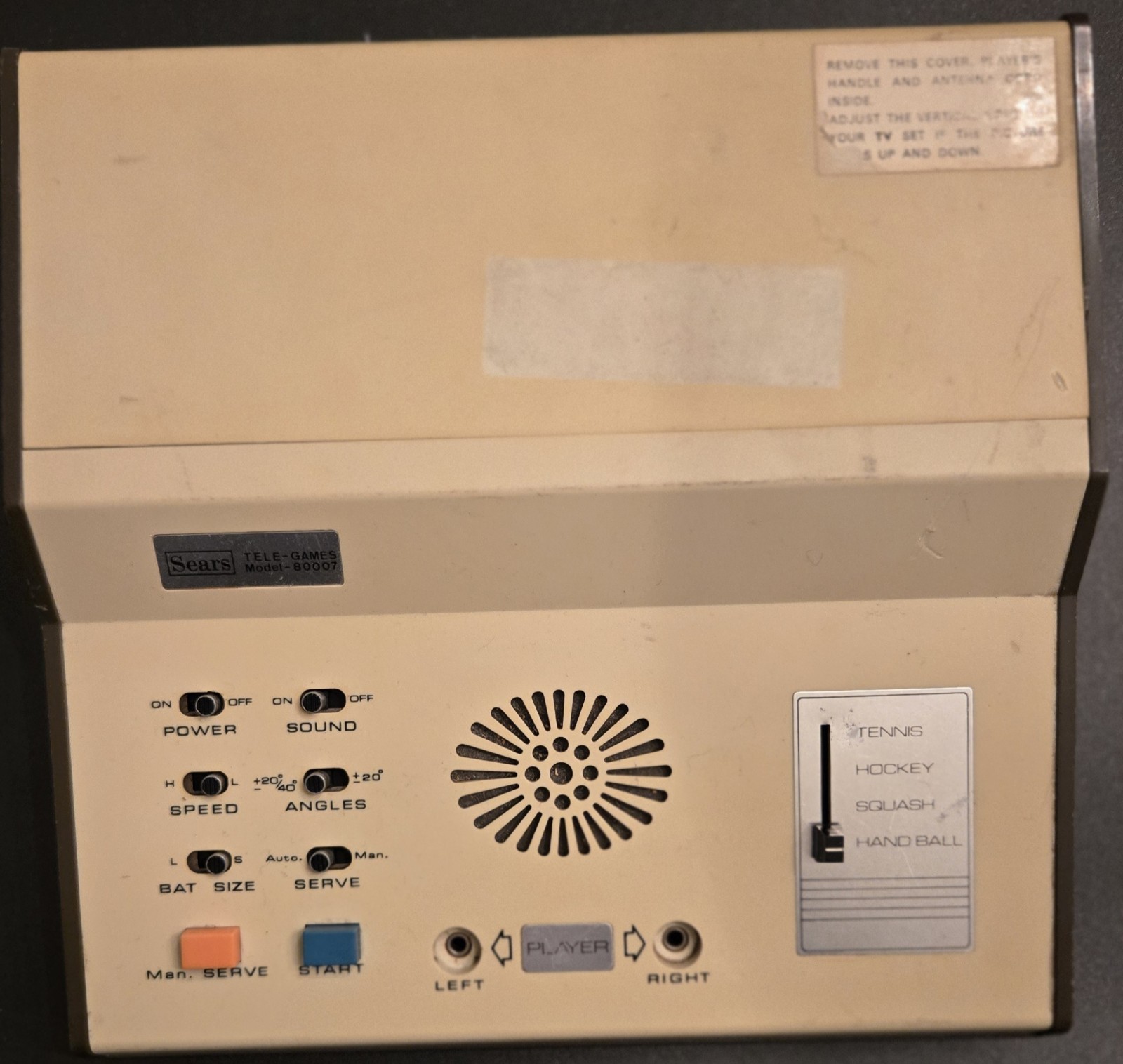 Sears Tele-Games 80007 - Tested Works - Sears Tele-Games 80007 - Tested Works -