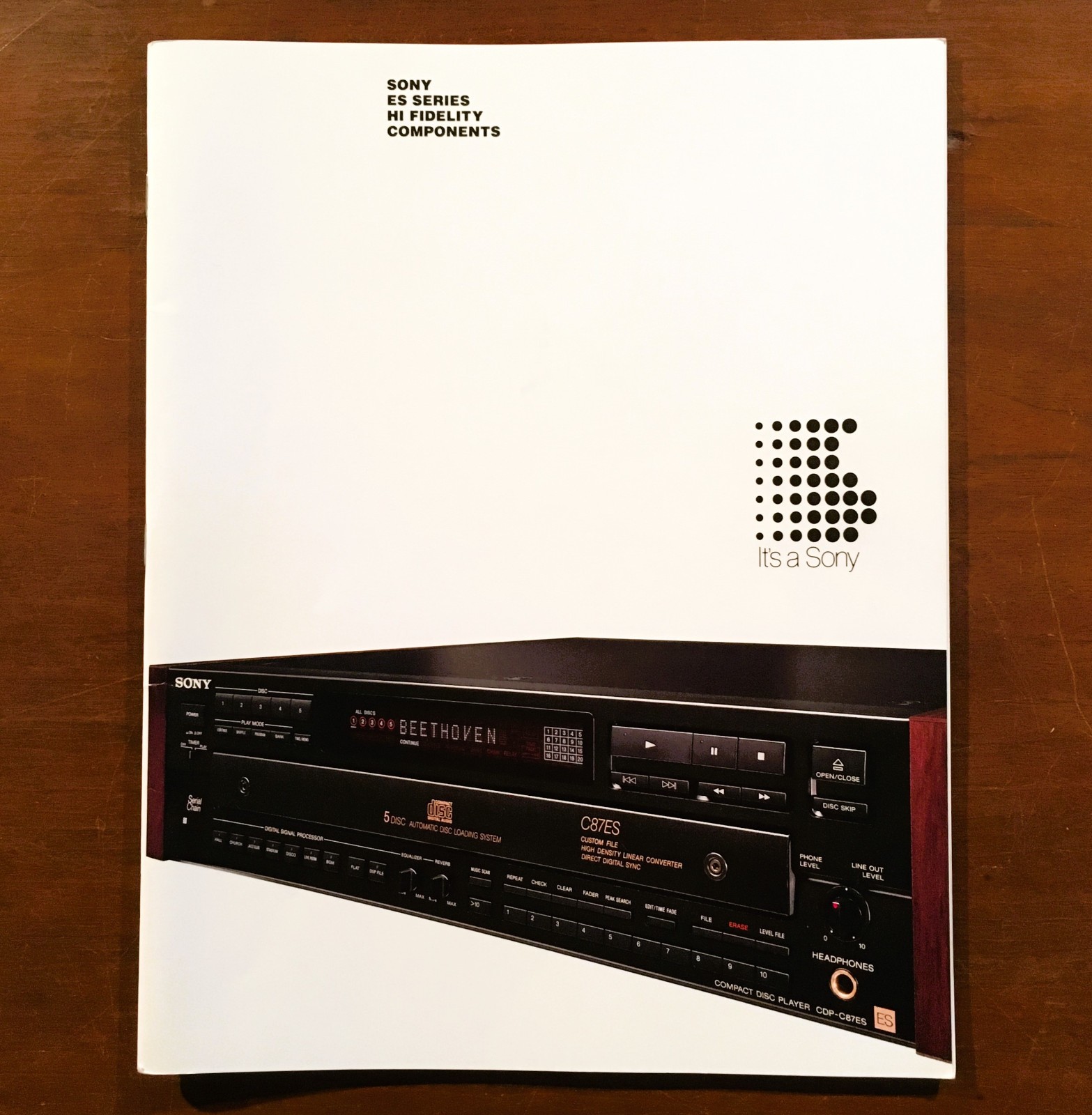 Original Vintage SONY ES Series Hi Fidelity Components Catalog - 52 Pages