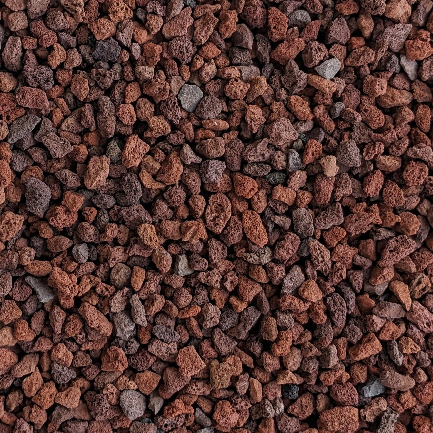 Red Lava Rocks for Plants Natural Horticultural Volcanic Rock (1/4