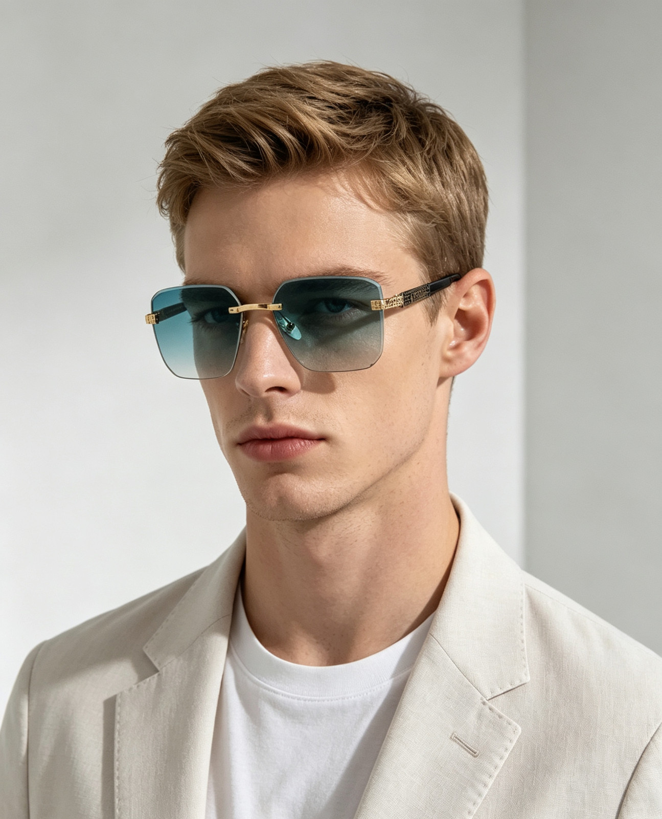 GIVENCHY Rimless Fashion Sunglasses, Model GV40091U, Size 55□17-140 GIVENCHY Rimless Fashion Sunglasses, Model GV40091U, Size 55□17-140