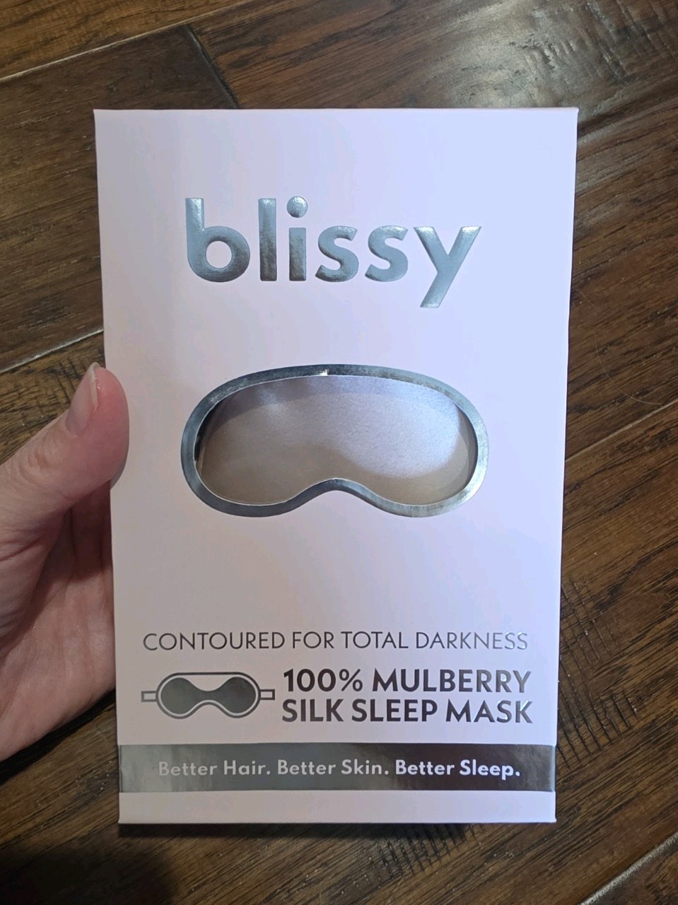 Blissy 100% Mulberry Silk Sleep Mask Pink Brand New With Tags