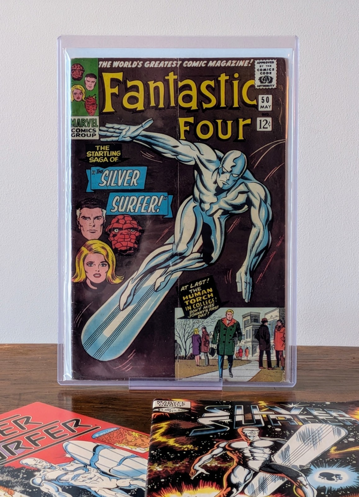 Fantastic Four 50 Marvel 1966 VG Jack Kirby Stan Lee Silver Surfer Galactus