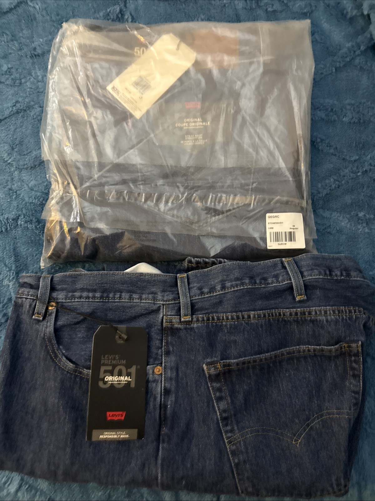 Levi\'s Men\'s 501 Regular 48 Both Pairs Bran NEW with Tags..