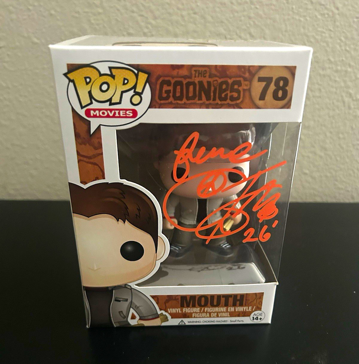 Funko Pop Movies The Goonies Mouth 78 Autographed Corey Feldman official Pix Funko Pop Movies The Goonies Mouth 78 Autographed Corey Feldman official Pix