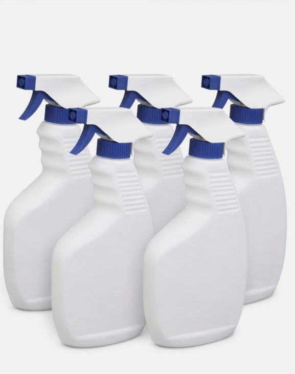 16 oz Refillable Empty Spray Bottles Heavy Duty HDPE [Select 5, 10, or 20 Pack]